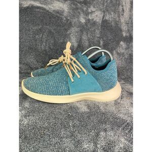 Vessi Everyday Women Sneaker Shoes, Size 8, Blue / Off White